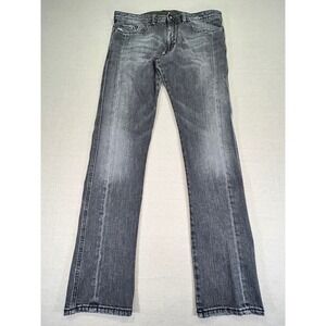 DIESEL THICAR  Men's 32 Black Denim‎ Jeans MADE IN ITALY Stretch Selvedge 008JL